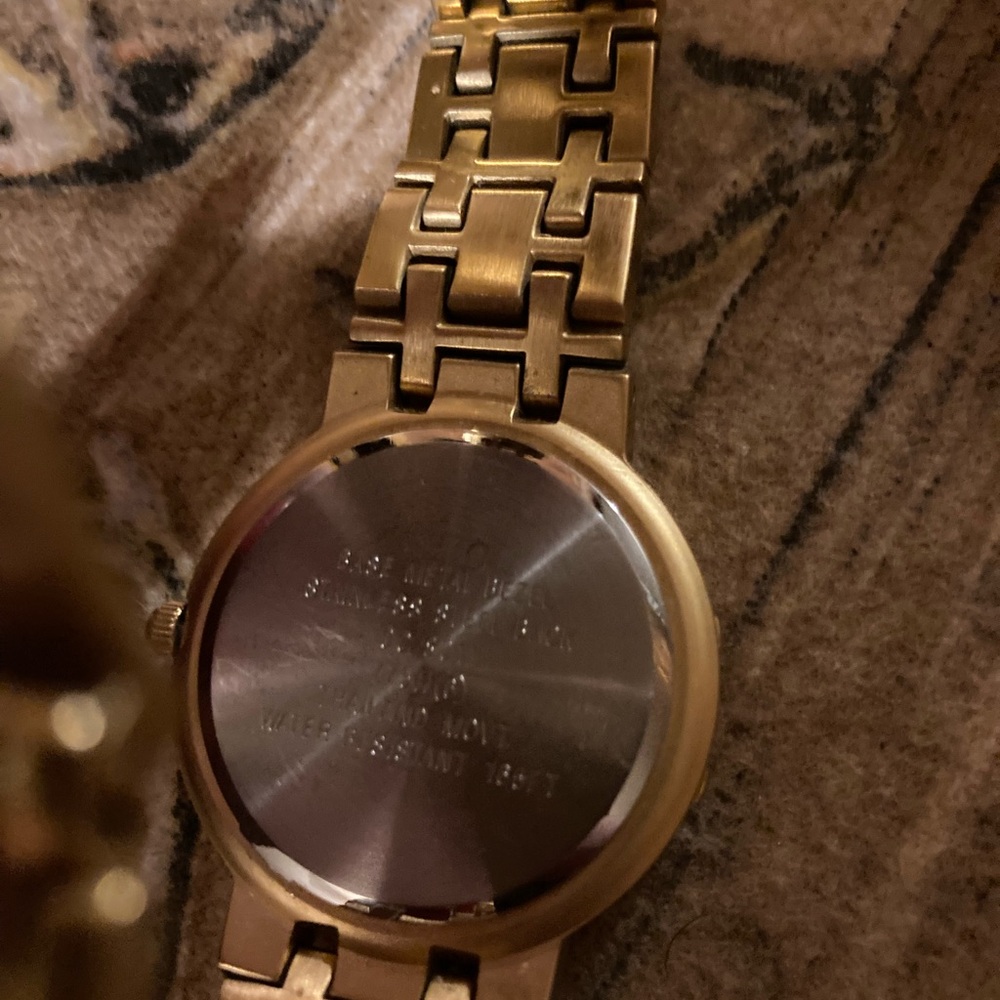 Oleg Cassini Mens real diamond watch. Not real gold, REAL DIAMOND!